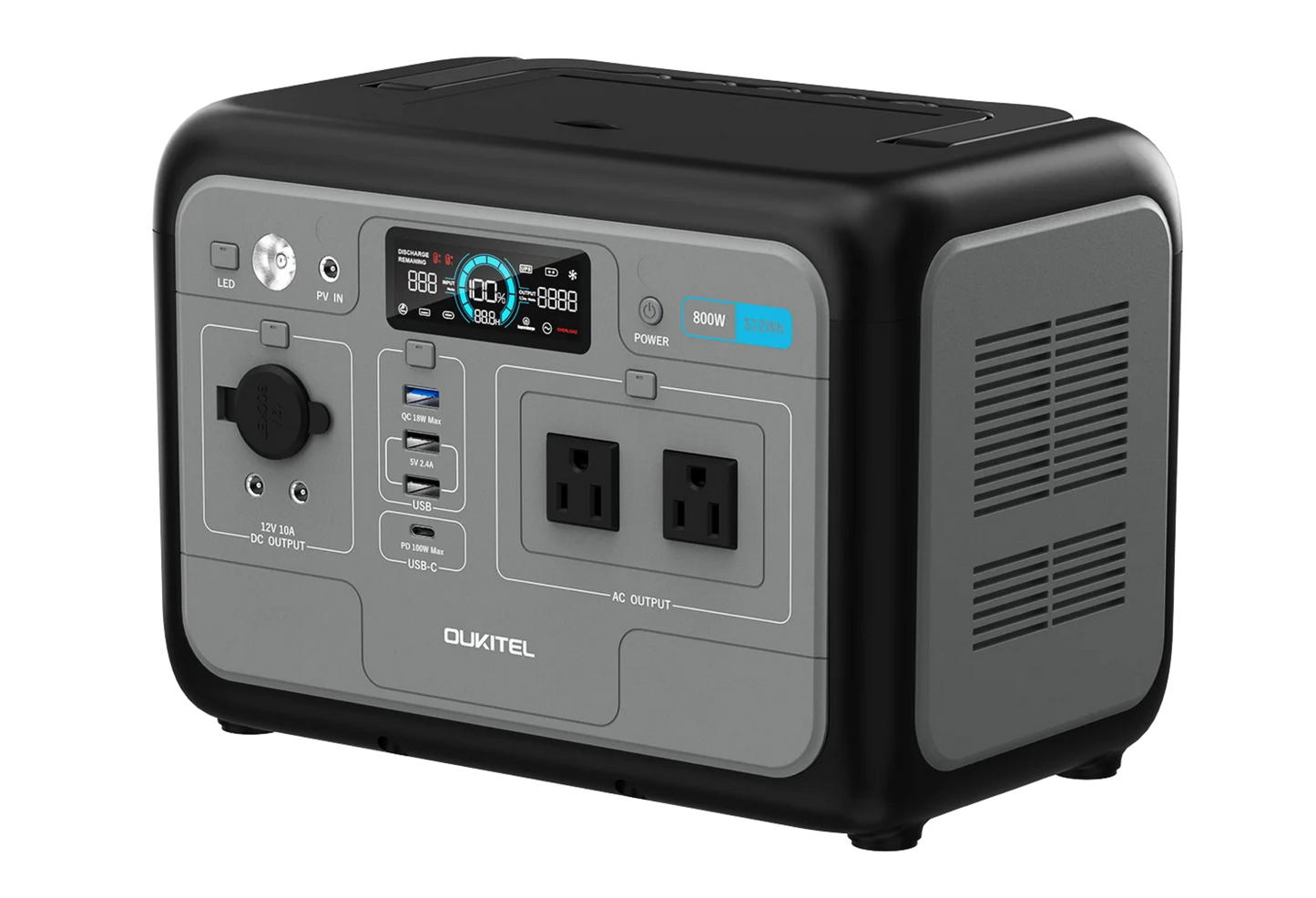 OUKITEL P800 Portable Power Station 800W | 512Wh