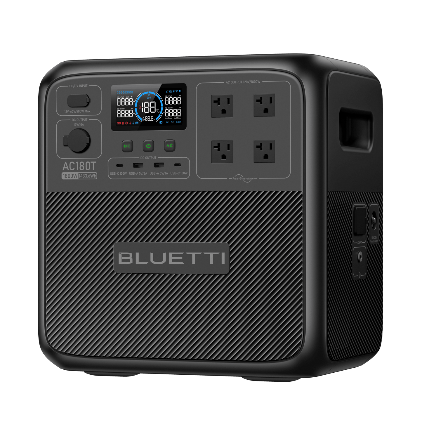BLUETTI AC180T Portable Power Station 1,800W / 1433Wh