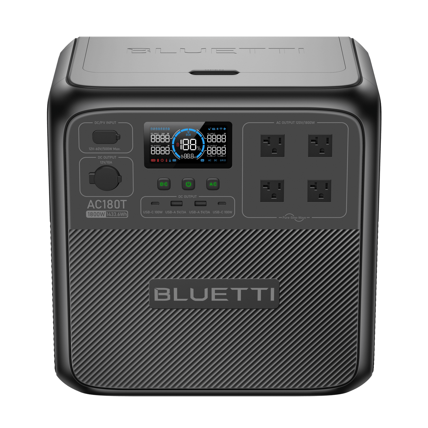 BLUETTI AC180T Portable Power Station 1,800W / 1433Wh