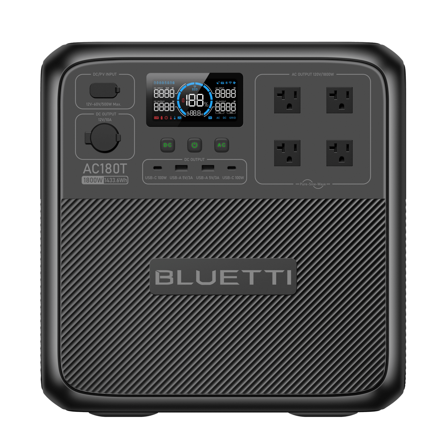 BLUETTI AC180T Portable Power Station 1,800W / 1433Wh