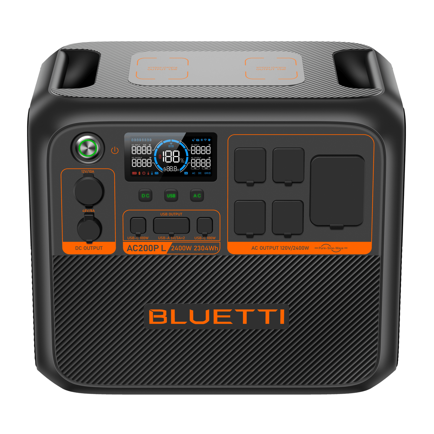 BLUETTI AC200P L PORTABLE POWER STATION 2,304Wh - 7,833.6Wh | 2400W