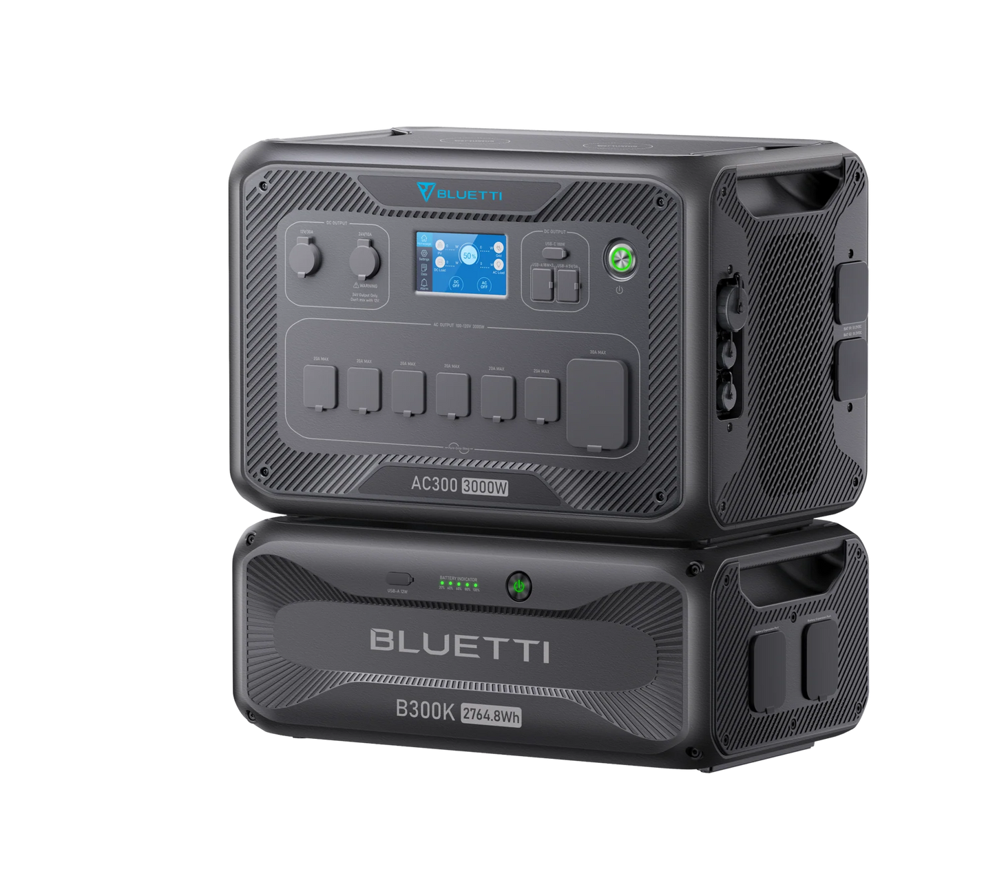 BLUETTI AC300 Inverter Module Generator 3,000W + B300K BLUETTI B300K Expansion Battery 2,764.8Wh