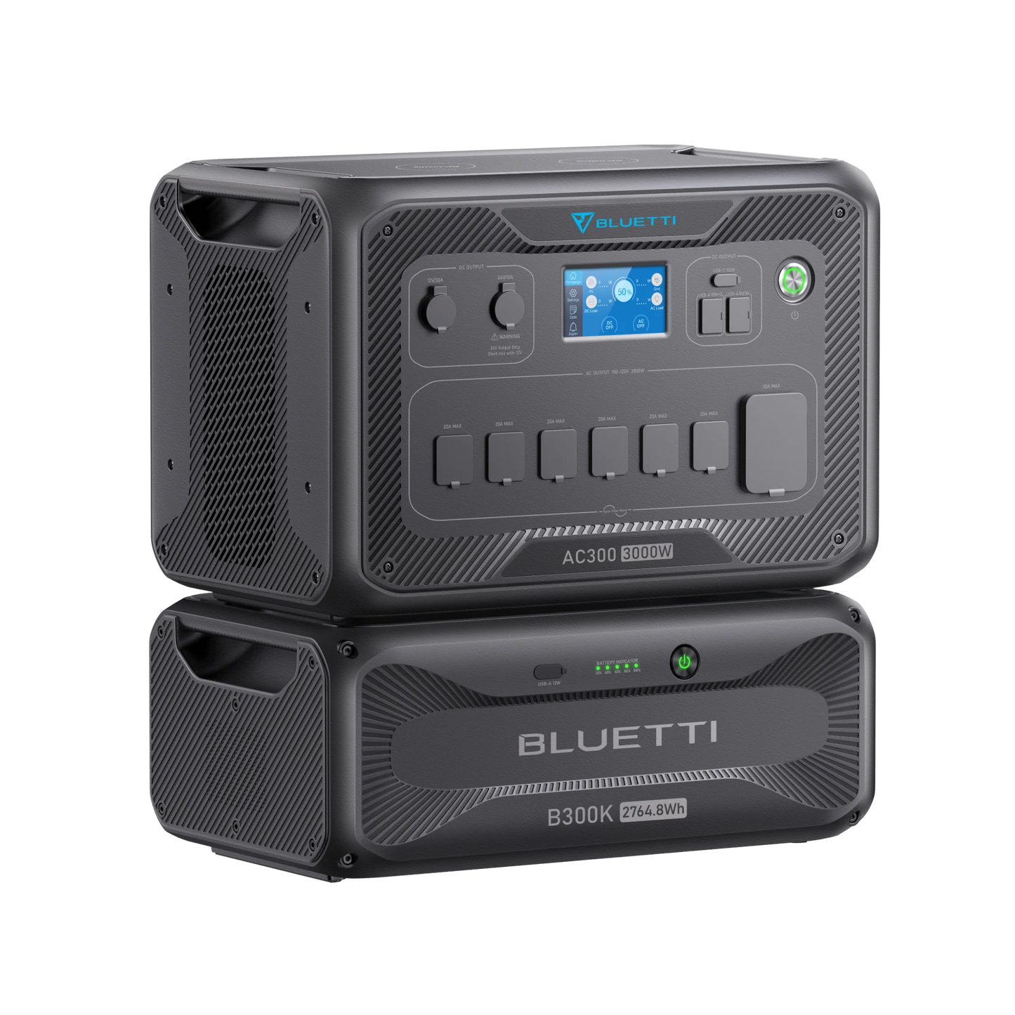 BLUETTI AC300 Inverter Module Generator 3,000W + B300K BLUETTI B300K Expansion Battery 2,764.8Wh