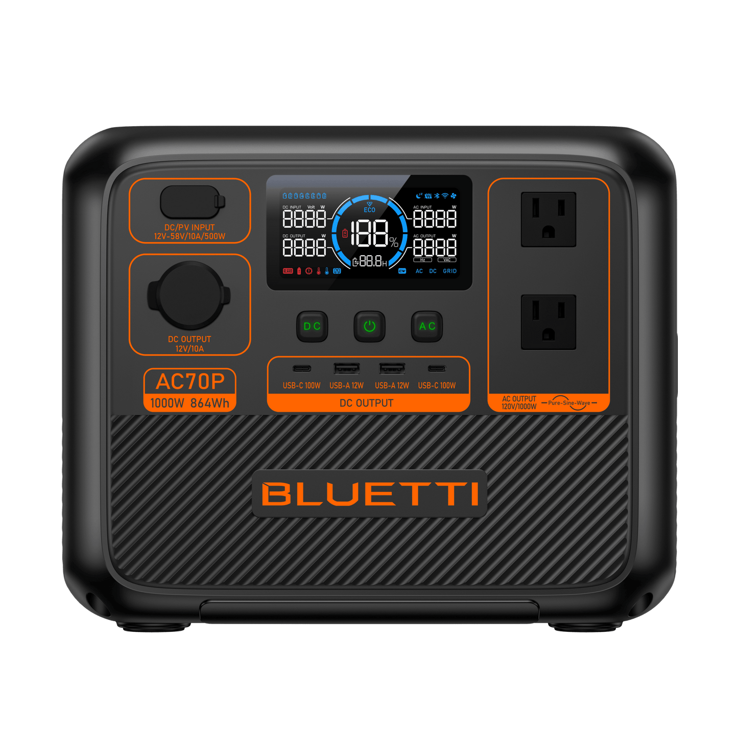 BLUETTI AC70P Portable Power Station 1000W | 864Wh