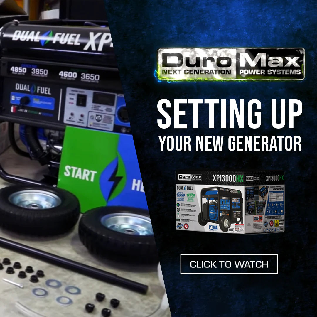 DuroMax XP13000E 13,000-Watt/10,500-Watt 500cc Electric Start Gas Powered Portable Generator