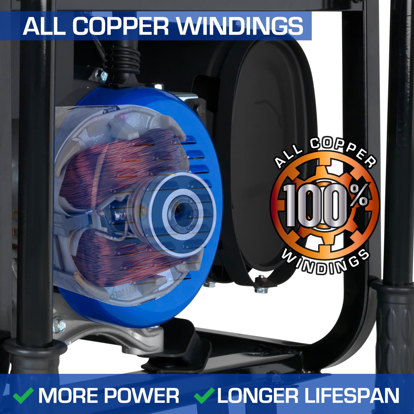 DuroMax XP8500EH 8,500-Watt/7,000-Watt 420cc Electric Start Dual Fuel Portable Generator