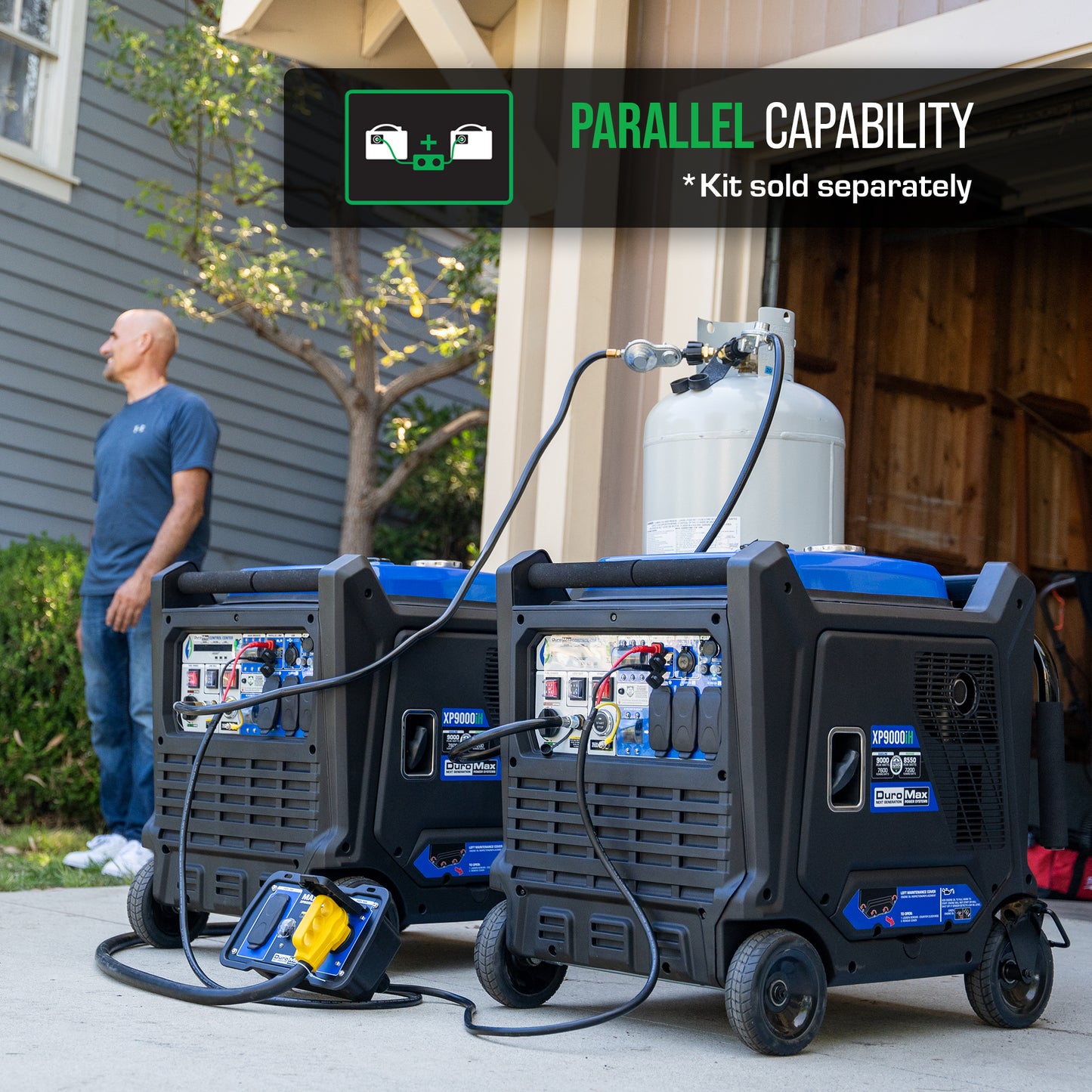 DuroMax 9,000 Watt Dual Fuel Portable Digital Inverter Generator 50-State