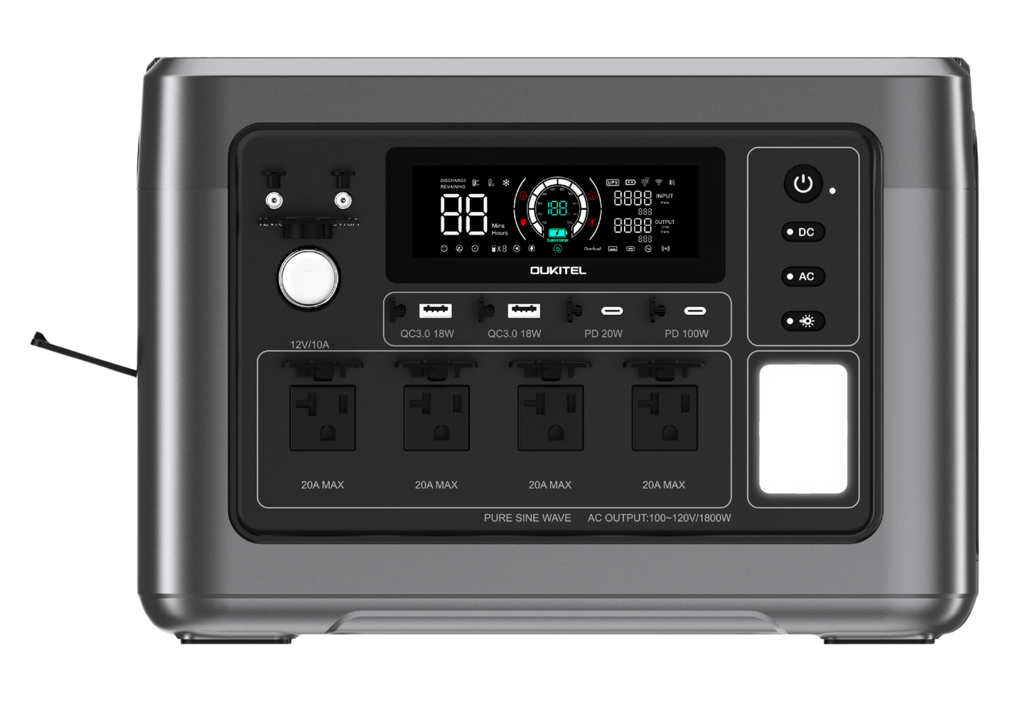 OUKITEL P1000 PLUS Portable Power Station | 1800W/1024Wh