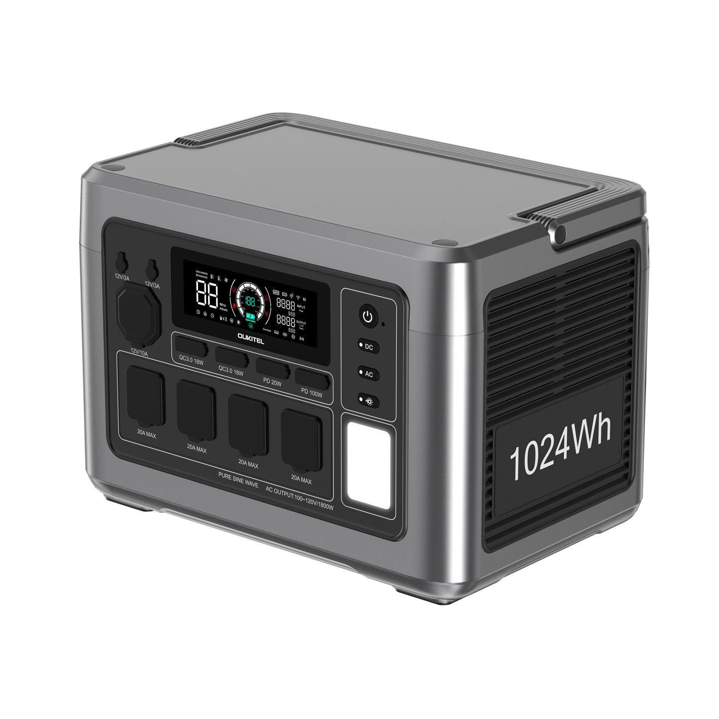 OUKITEL P1000 PLUS Portable Power Station | 1800W/1024Wh