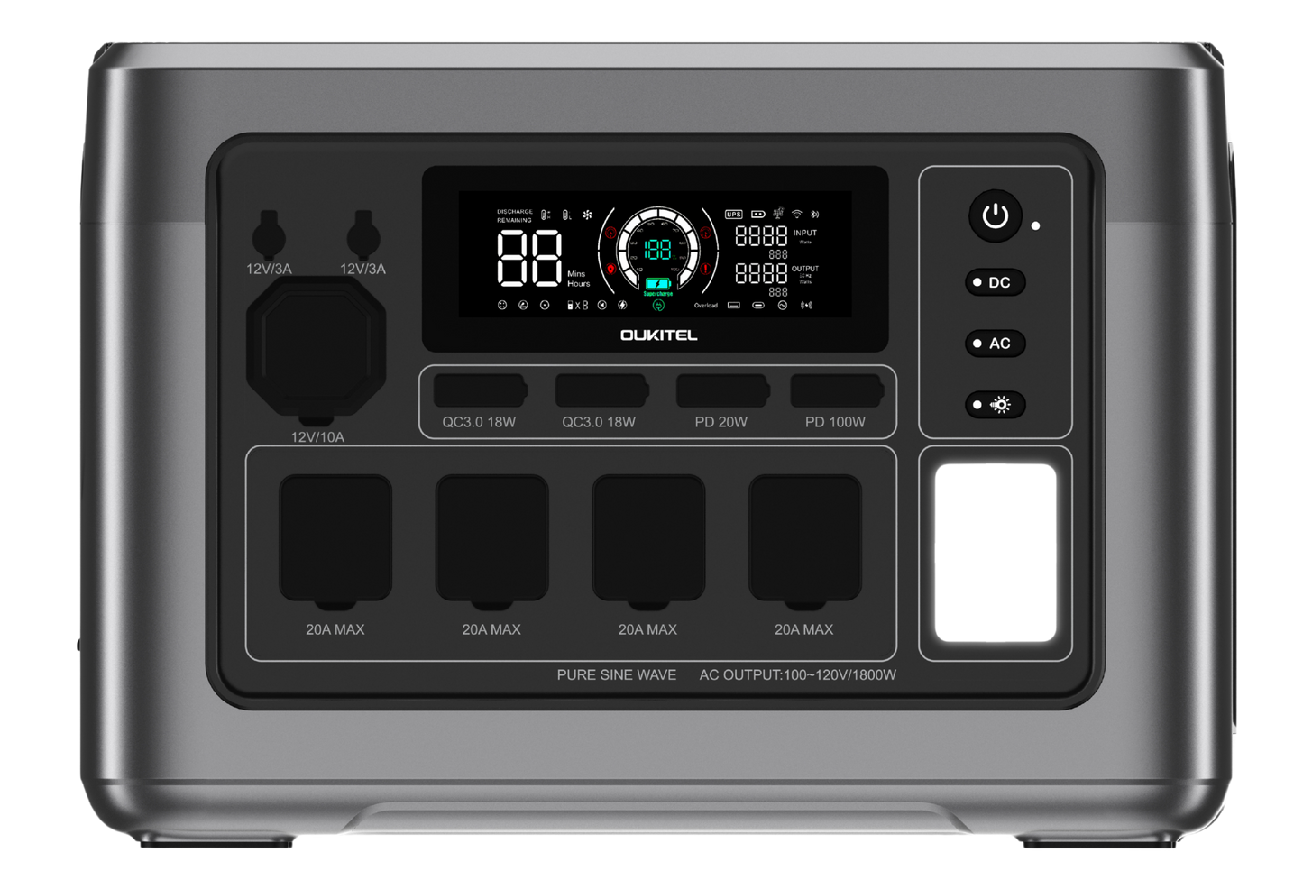 OUKITEL P1000 PLUS Portable Power Station | 1800W/1024Wh