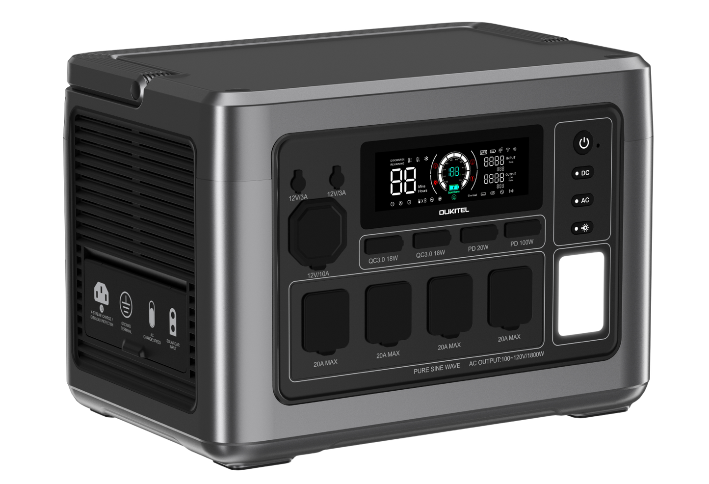 OUKITEL P1000 PLUS Portable Power Station | 1800W/1024Wh
