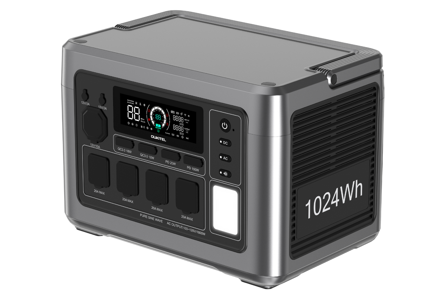 OUKITEL P1000 PLUS Portable Power Station | 1800W/1024Wh
