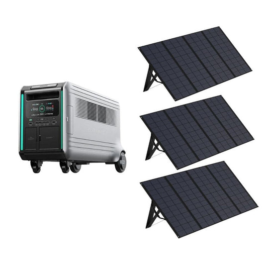 Zendure SuperBase V6400+ 400W Solar Panel (3) - Combos with V6400 Portable Power Station