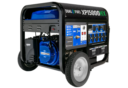 DuroMax XP15000HX 15,000-Watt/12,000-Watt Electric Start Dual Fuel Portable Generator