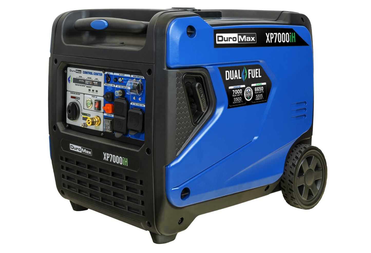 DuroMax XP7000iH 7,000 Watt Portable Dual Fuel Inverter Generator w/ CO Alert