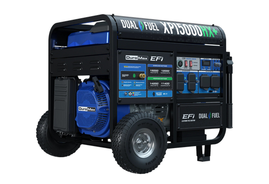 DuroMax XP15000HX+ 15,000 Watt Electric Start Dual Fuel EFI Portable Generator