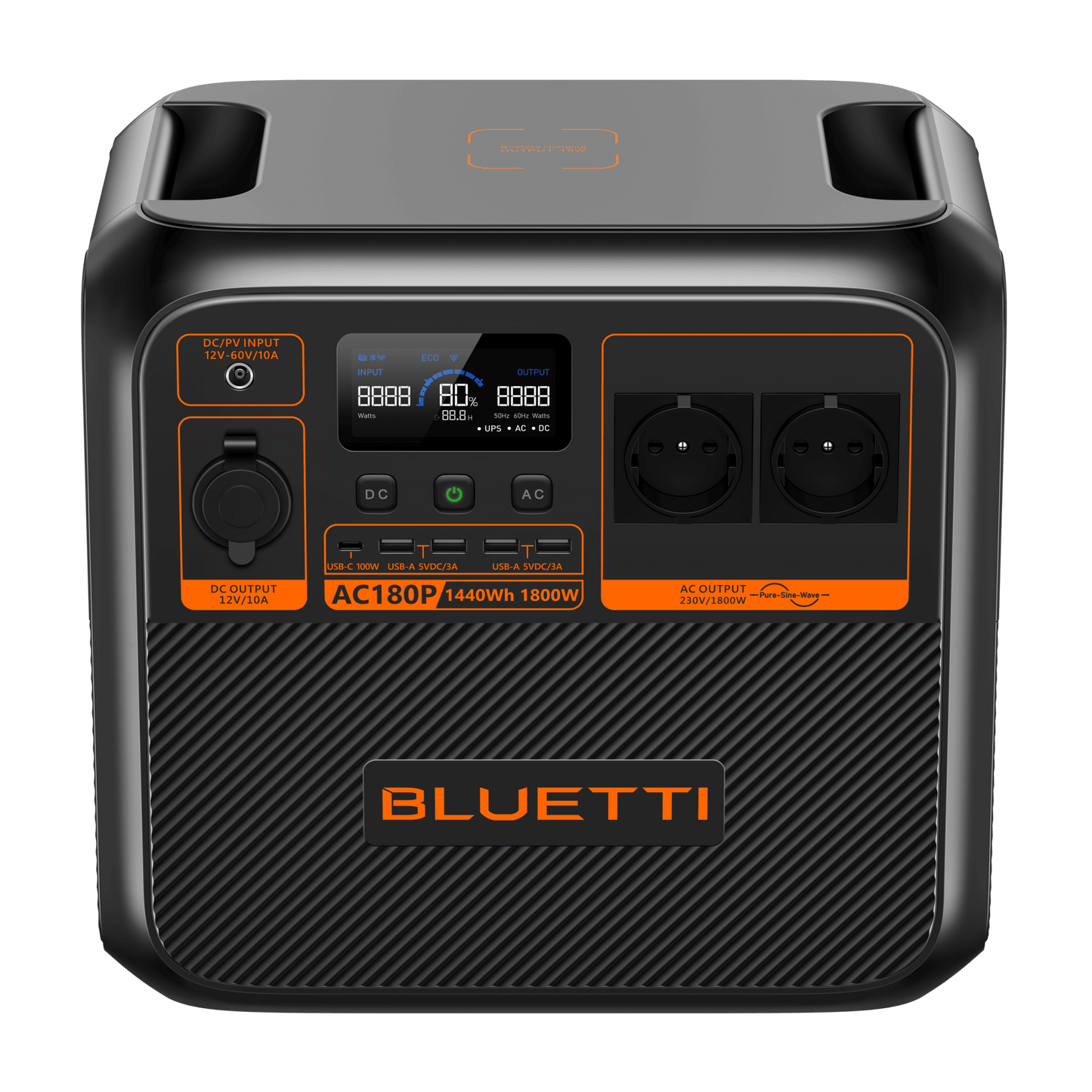BLUETTI AC180P Portable Power Station 1,800W / 1,440Wh