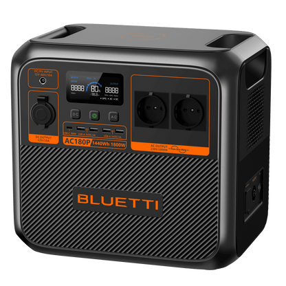 BLUETTI AC180P Portable Power Station 1,800W / 1,440Wh