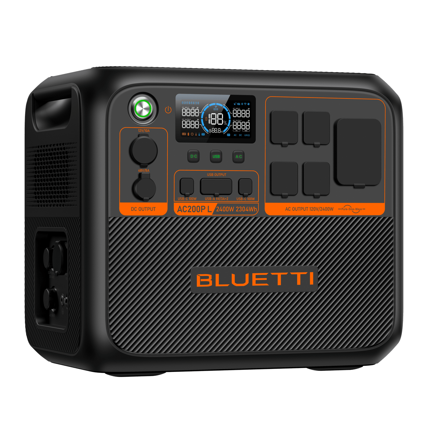 BLUETTI AC200P L PORTABLE POWER STATION 2,304Wh - 7,833.6Wh | 2400W
