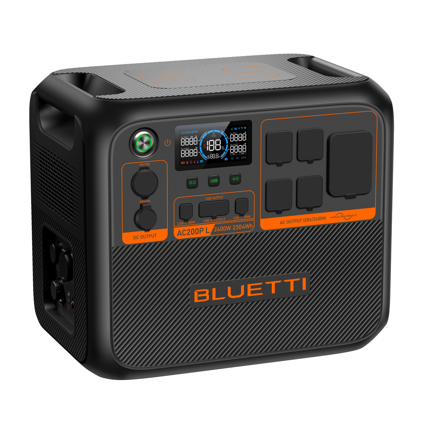 BLUETTI AC200P L PORTABLE POWER STATION 2,304Wh - 7,833.6Wh | 2400W