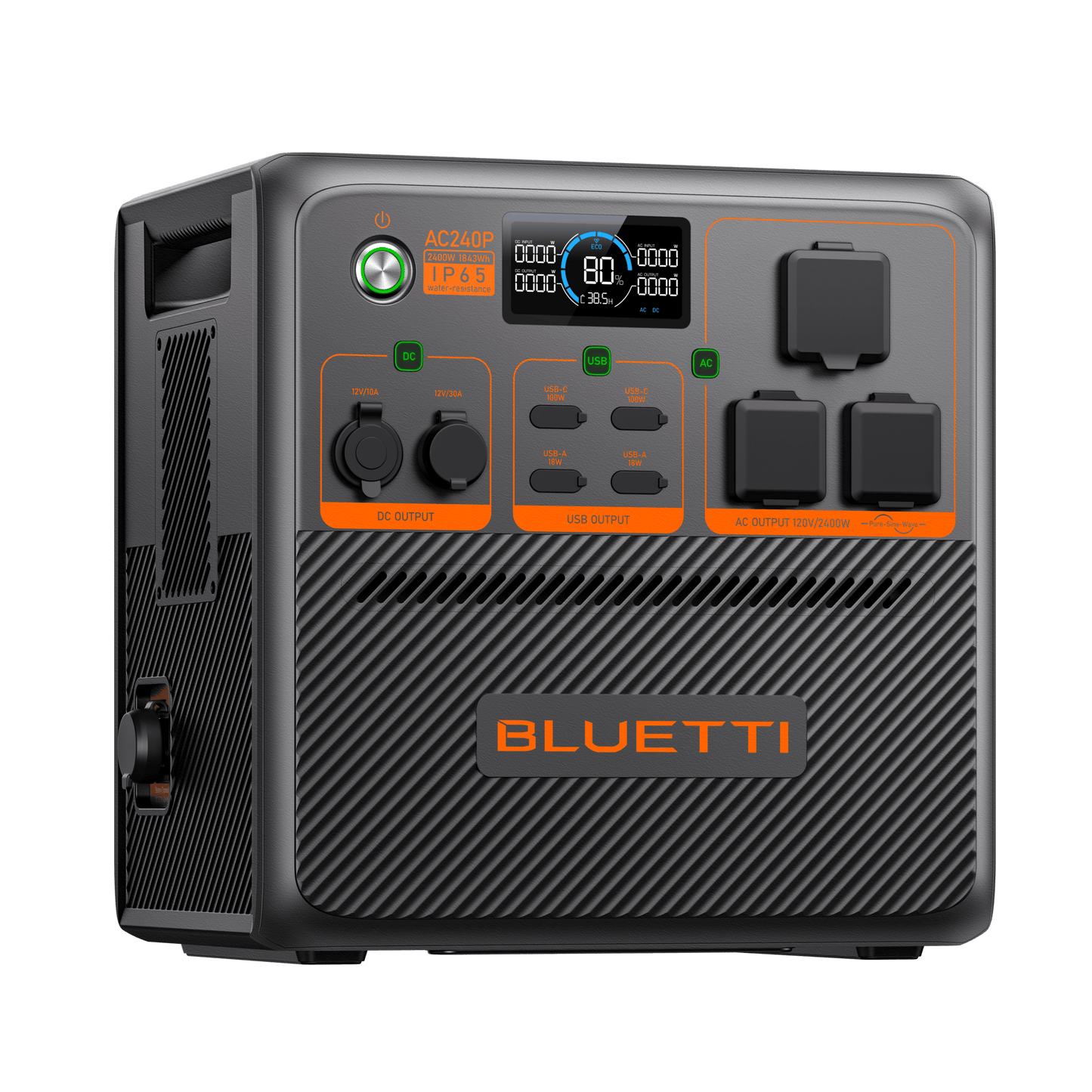 BLUETTI AC240P Portable Power Station 2,400W / 1,843Wh