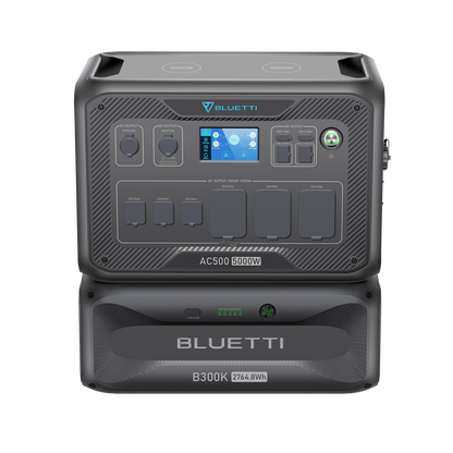 BLUETTI AC500 Inverter Module Generator 5,000W + BLUETTI B300K Expansion Battery 2,764.8Wh (1 Cable)