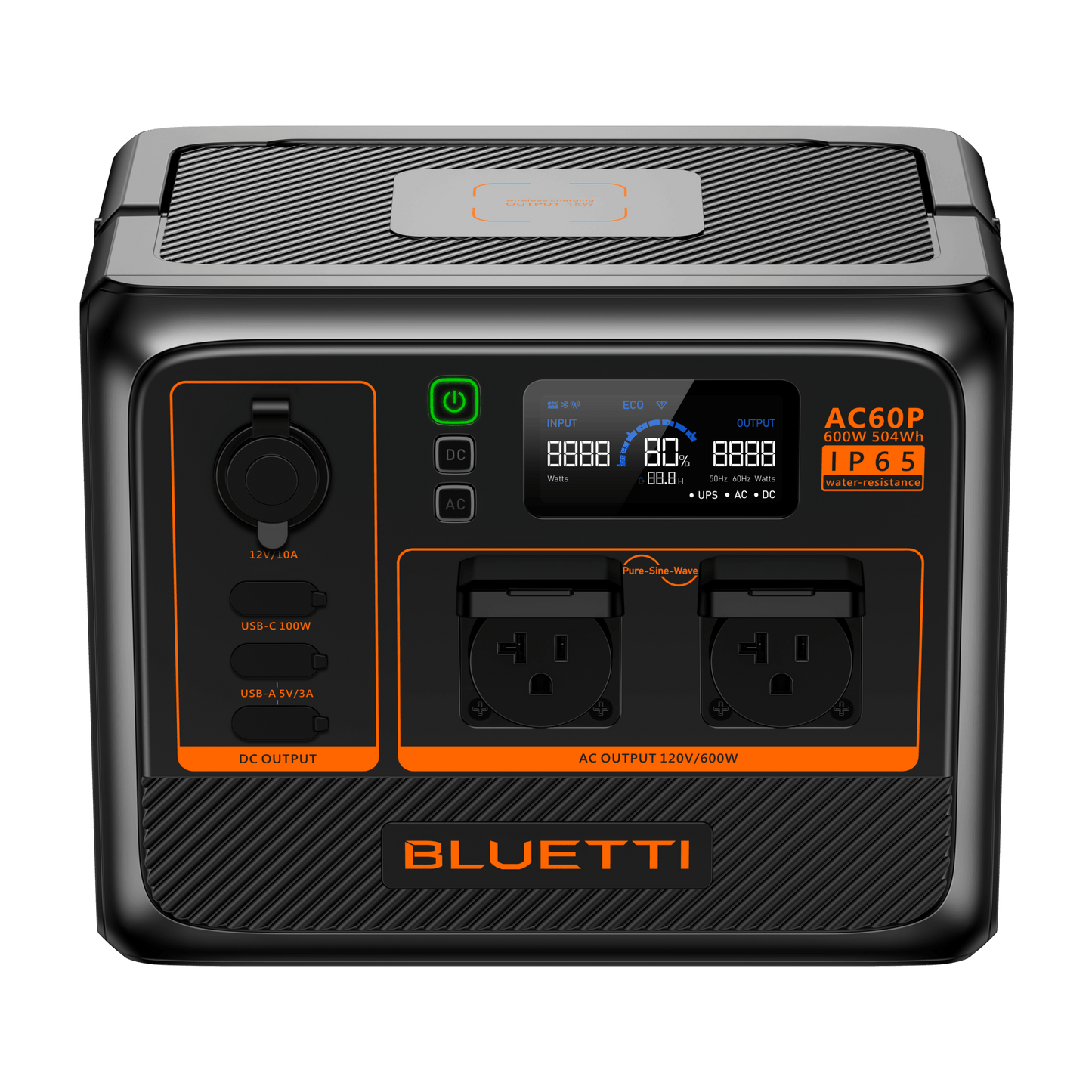 BLUETTI AC60P Portable Power Station 600W | 504Wh - 2116Wh
