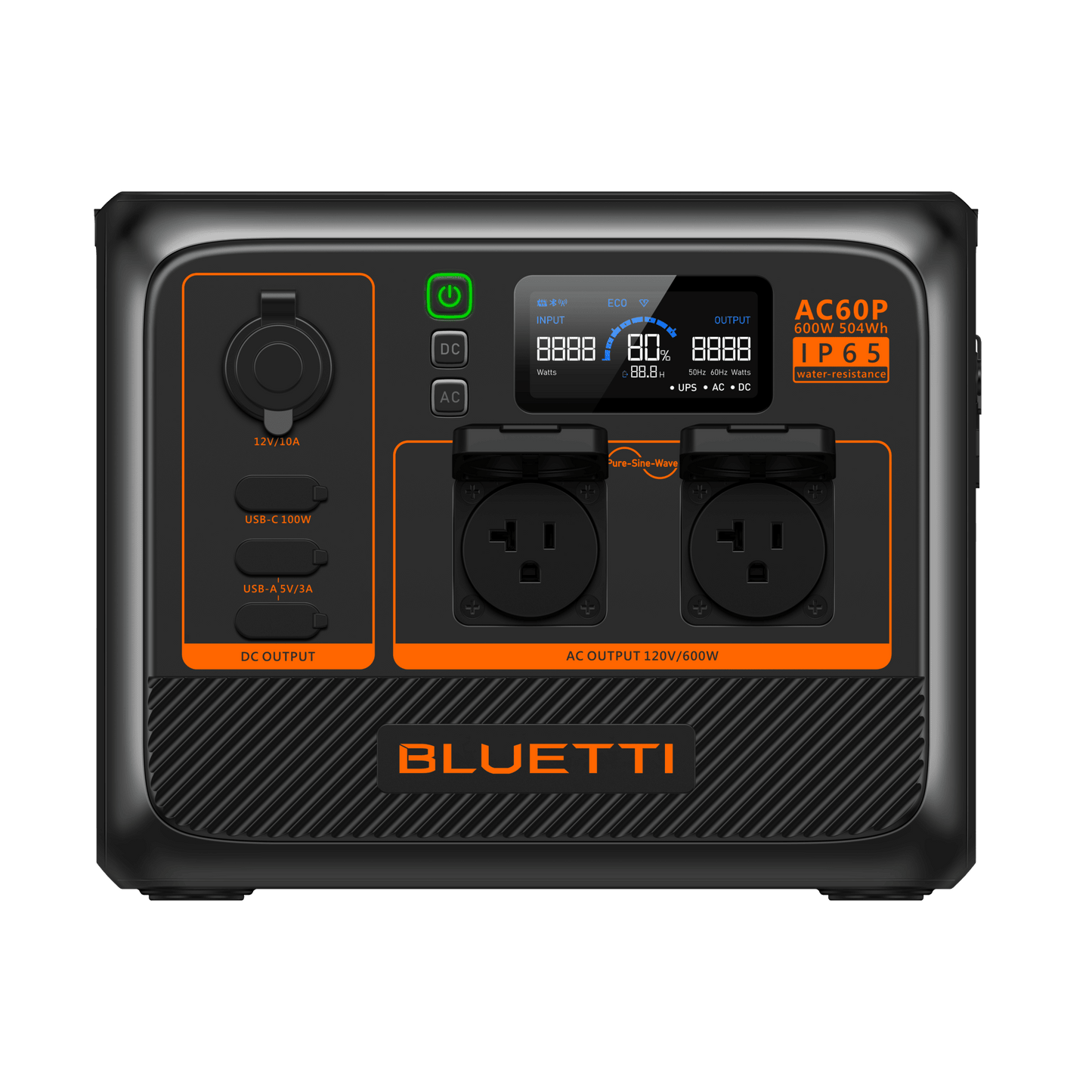 BLUETTI AC60P Portable Power Station 600W | 504Wh - 2116Wh