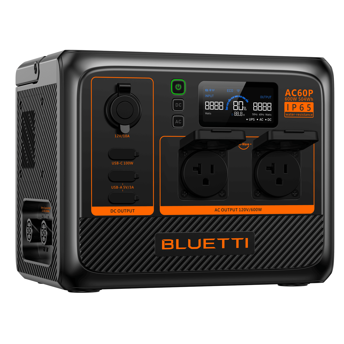 BLUETTI AC60P Portable Power Station 600W | 504Wh - 2116Wh