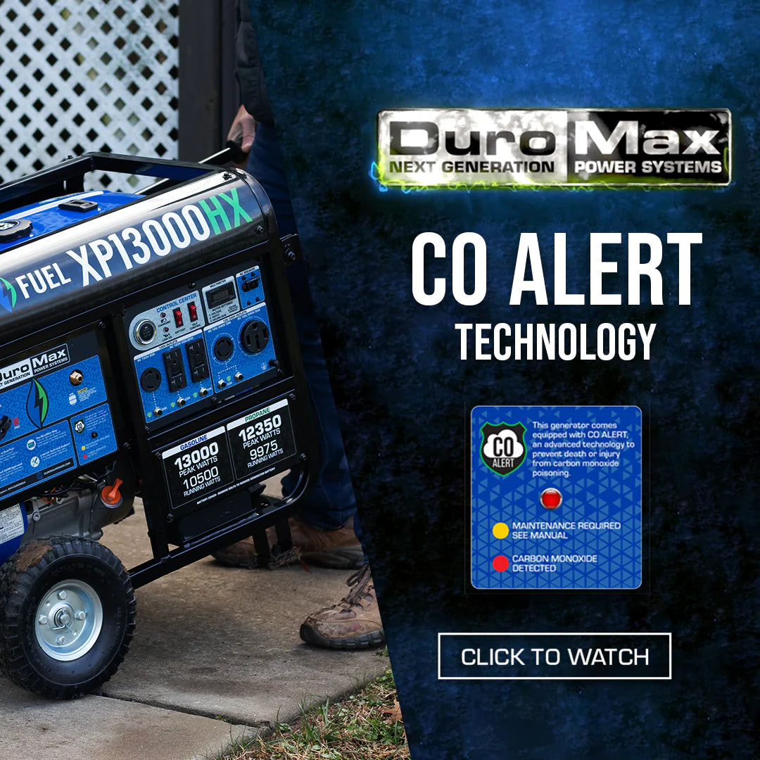 DuroMax XP13000E 13,000-Watt/10,500-Watt 500cc Electric Start Gas Powered Portable Generator