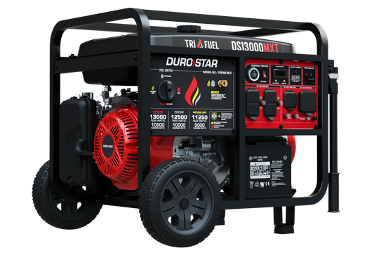 DuroStar DS13000MXT 13,000 Watt Tri Fuel Portable Generator w/ CO Alert