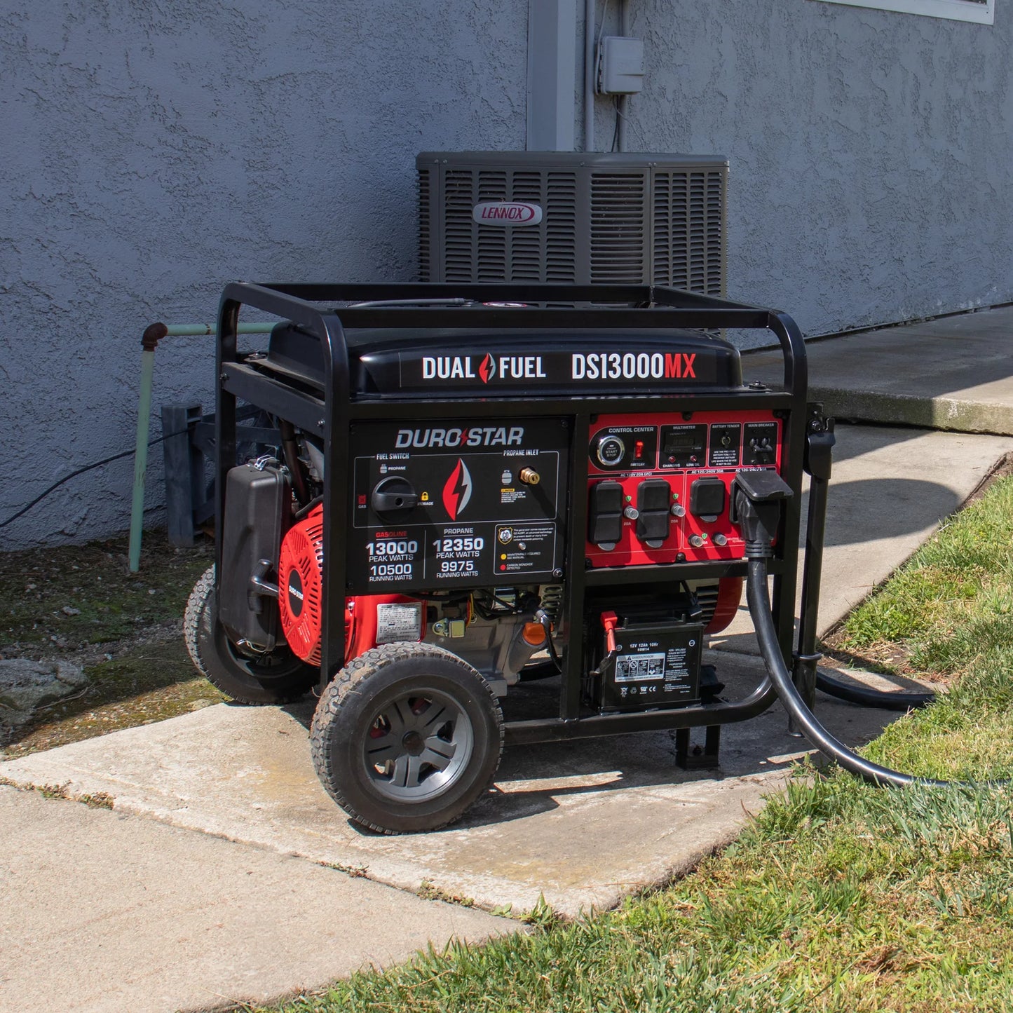 DuroStar DS13000MX 13,000 Watt Dual Fuel Portable Generator w/ CO Alert