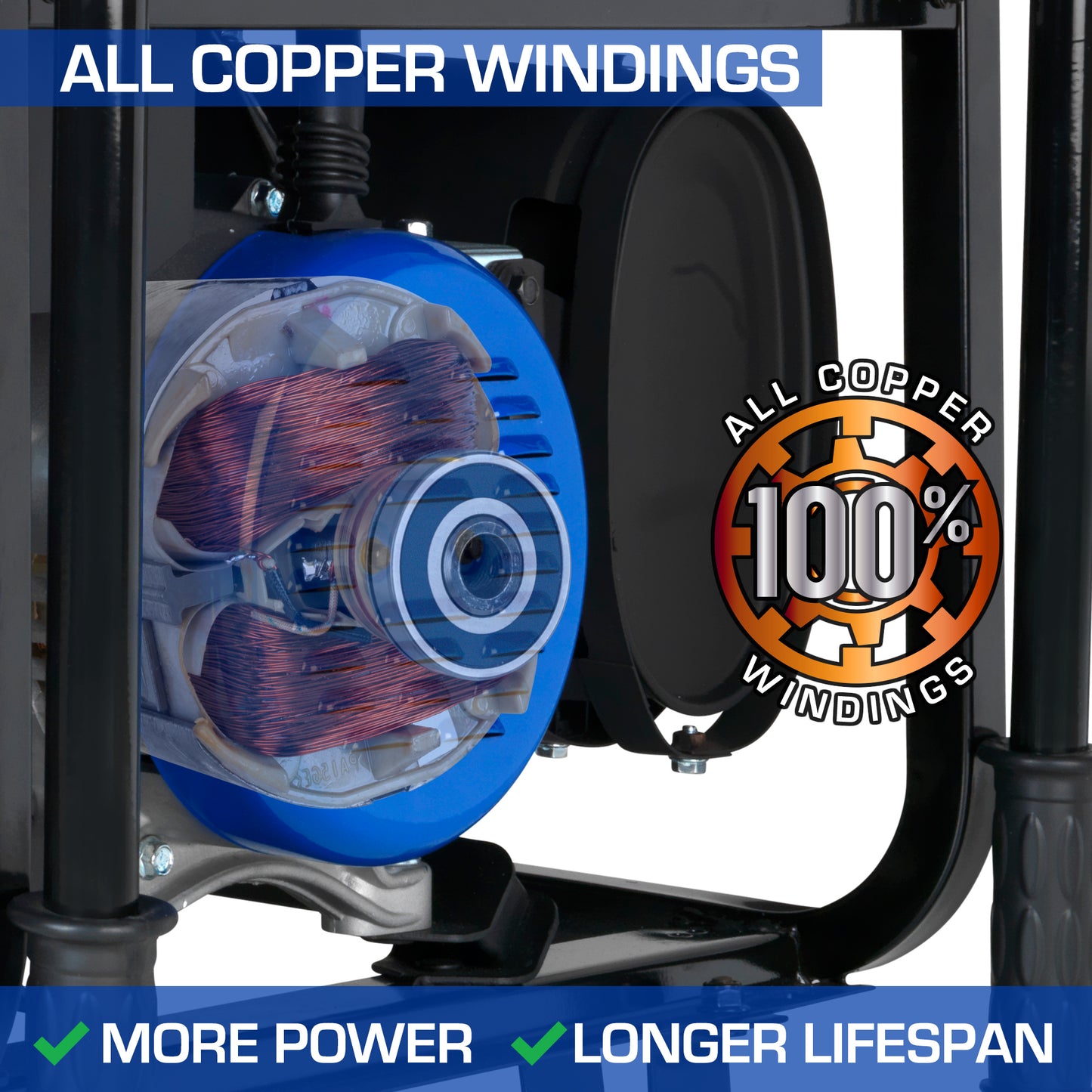 DuroMax XP10000EH 10,000-Watt/8,500-Watt 439cc Electric Start Dual Fuel Portable Generator