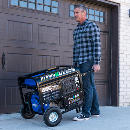 DuroMax XP12000EH 12,000-Watt/9,500-Watt 457cc Electric Start Dual Fuel Portable Generator