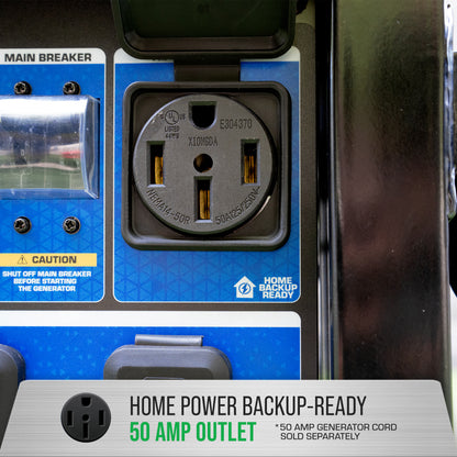 DuroMax XP15000HX 15,000-Watt/12,000-Watt Electric Start Dual Fuel Portable Generator
