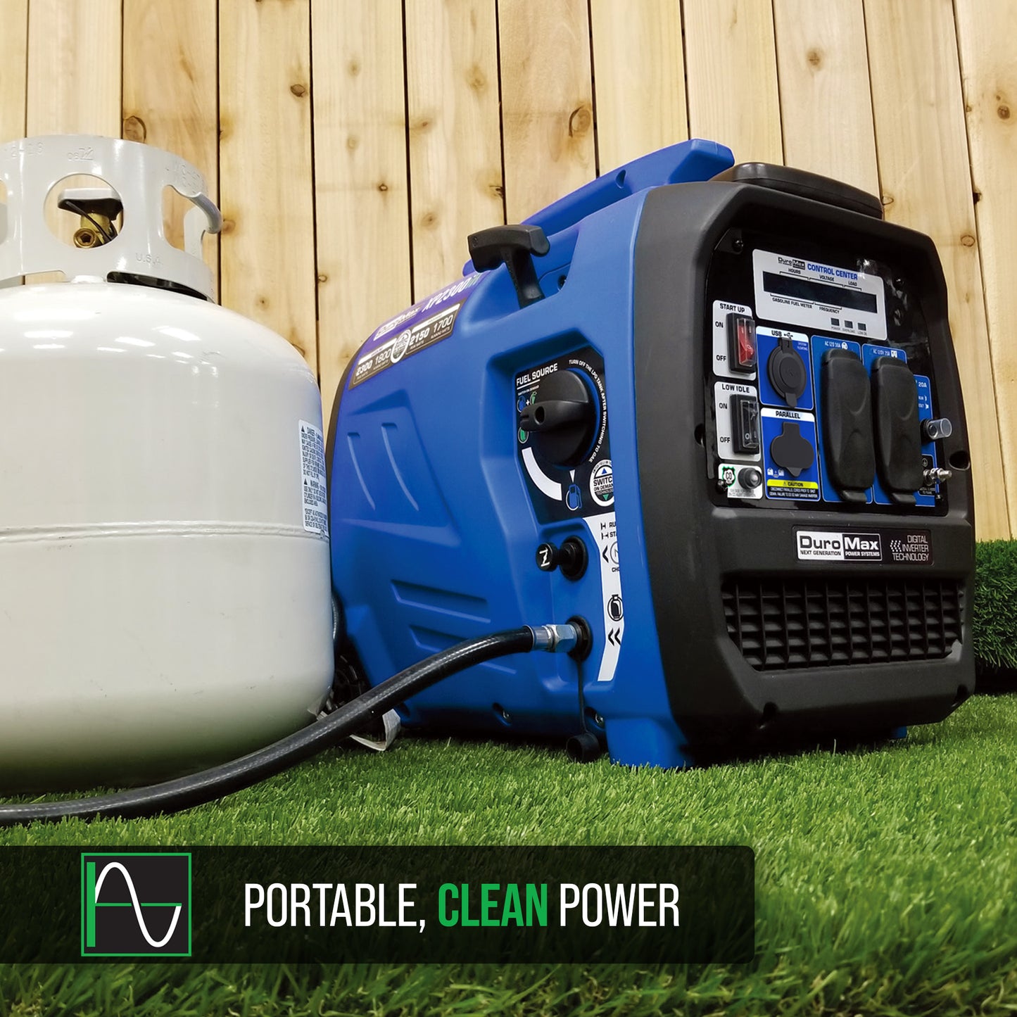 DuroMax XP2300iH 2,300 Watt Dual Fuel Portable Digital Inverter Generator 50-State