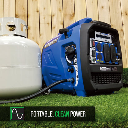 DuroMax XP2300iH 2,300 Watt Dual Fuel Portable Digital Inverter Generator 50-State