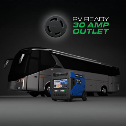 DuroMax XP7000iHT 7,000 Watt Portable Tri Fuel Inverter Generator - Quiet, Low THD