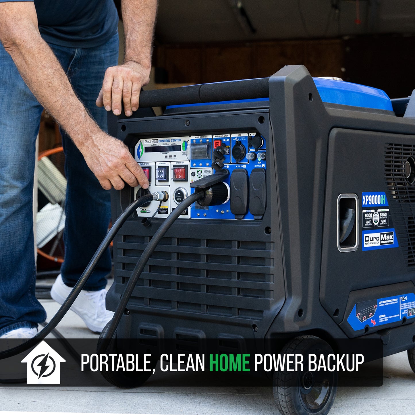 DuroMax 9,000 Watt Dual Fuel Portable Digital Inverter Generator 50-State