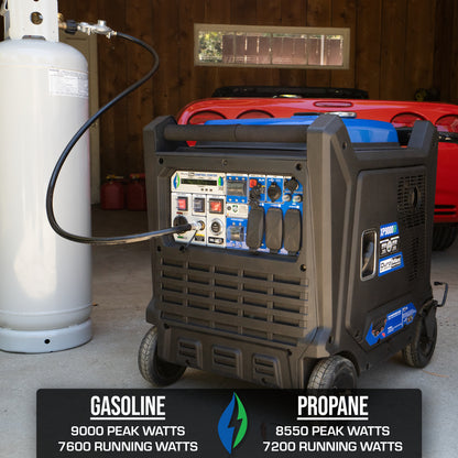 DuroMax 9,000 Watt Dual Fuel Portable Digital Inverter Generator 50-State