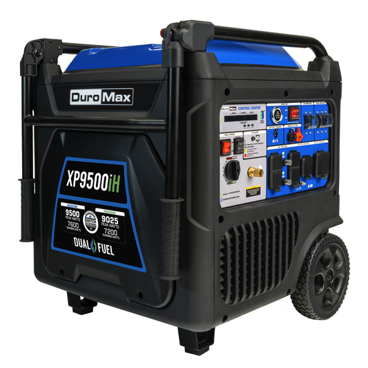 DuroMax 9,500 Watt Portable Dual Fuel Inverter Generator w/ CO Alert