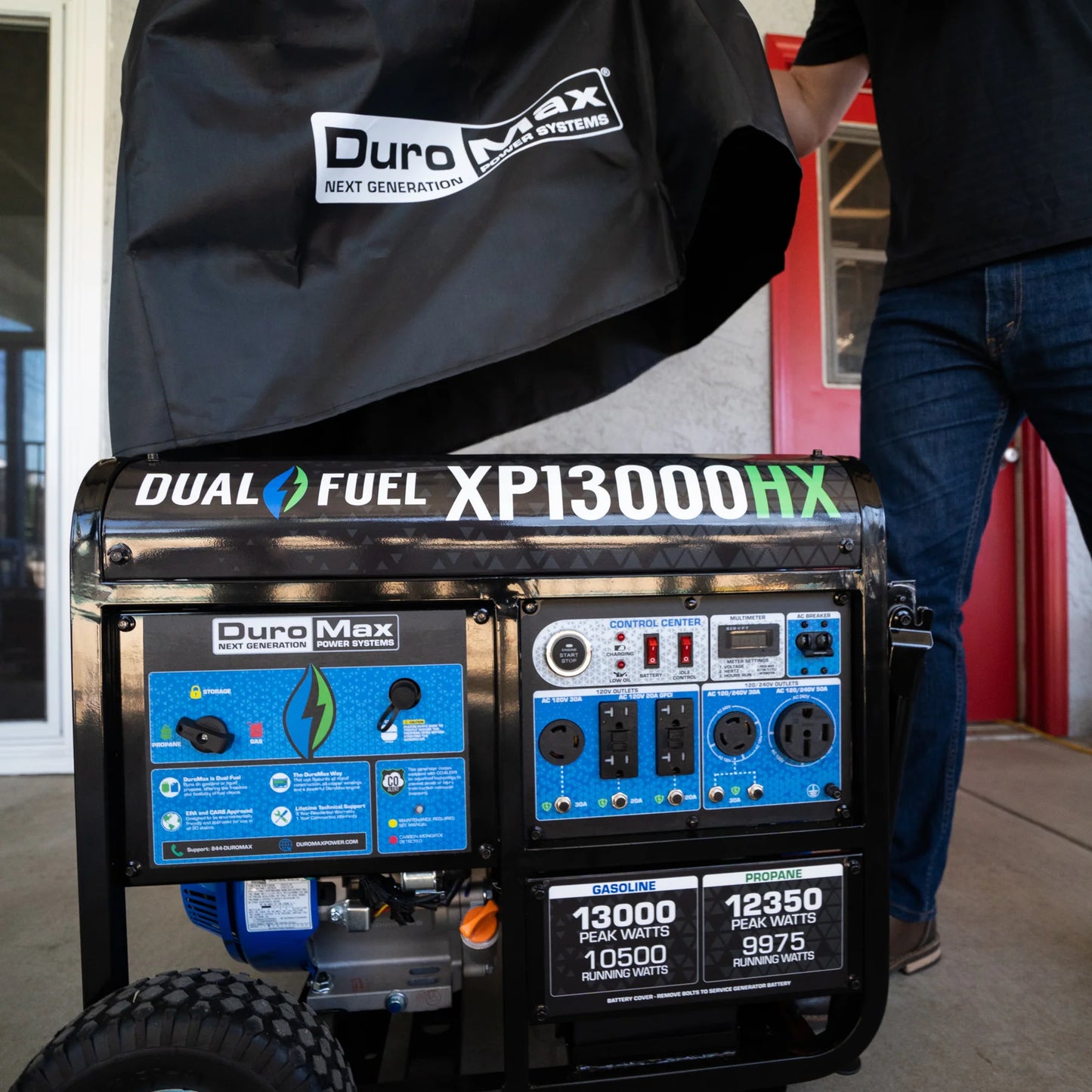 DuroMax XPLGC Large Weather Resistant Portable (6000 - 13000 watt) Generator Cover